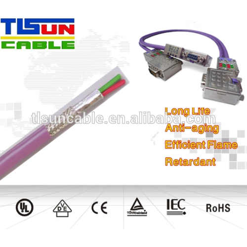 Cabling and bus termination of PROFIBUS-DP communication cable